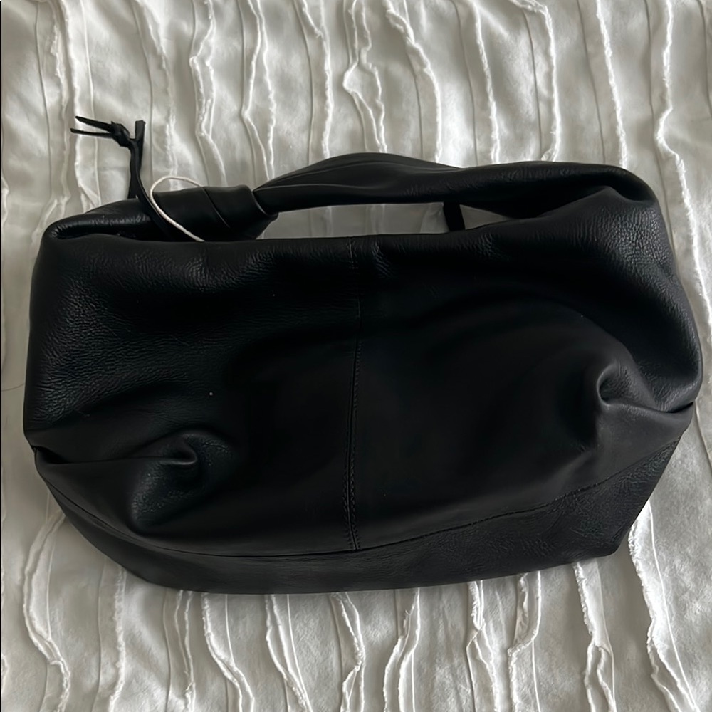 Made in India Black Soft Leather Bag